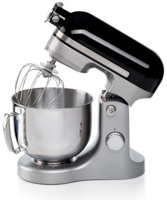 Mixer planetar Ariete MODERNA 1589/02, 3200W, 5.5 L, 11 viteze, Carcasa aluminiu, Accesorii, Negru/Inox