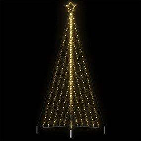 vidaXL Pom de Crăciun LED 570 LED-uri Alb Cald 399 cm