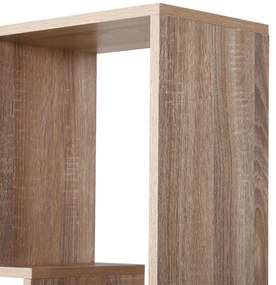 HomCom biblioteca moderna, 8 rafturi 70x24x178 cm, maro | AOSOM RO