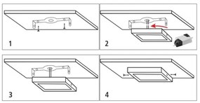 Plafonieră LED/12W/230V 2700K