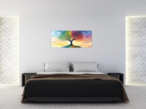 Tablou – Arbore pictat al anotimpurilor (120x50 cm)