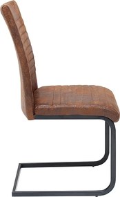 Set de 2 scaune Appartment, microfibra maro antic A-39377 VC