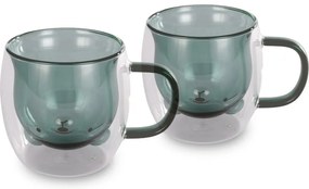 Lamart LT9127 Set de 2 pahare Bear Vaso, 250 ml,verde
