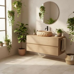 Lavoar pe blat Mika Light Terracotta
