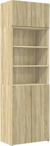 vidaXL Dulap de depozitare, stejar sonoma, 70x42,5x225, lemn prelucrat