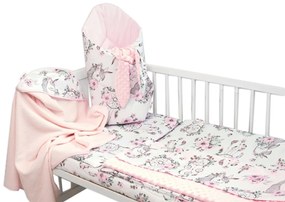 Baby Nellys 6-ti beneficiile atelierului. setat cu un cadou pentru bebelus, 120x90 Visele unui Unicorn, roz 120x90