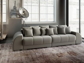 Canapea extensibilă dumonde cu 2 lăzi de depozitare si sezut confortabil din spuma high-density, Verona Royal Grey 310x100 cm