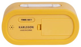 Ceas cauciucat cu alarmă Karlsson Gummy, galben