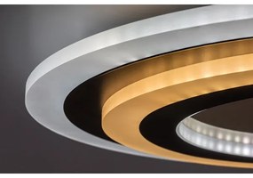 Rabalux TANELI 71314 - Plafonieră LED dimabilă, 56W, 230V, 3000/4000/6000K, crom/negru + telecomandă