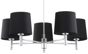 Candelabru modern design elegant BOLZANO 5L negru