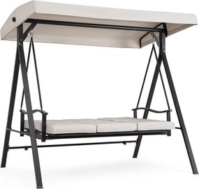 Balansoar de grădină gri antracit/bej din metal Taurus – Bizzotto