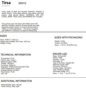 Lustra LED moderna cu telecomanda Tirsa D60