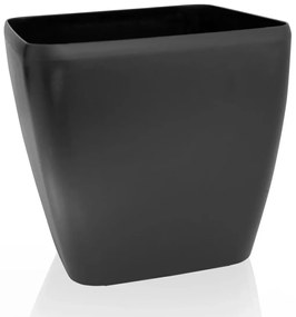 Ghiveci de flori Flower Lover Quadrato Easy negrumat, 24 cm, 24 cm