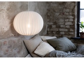 Lustră albă cu abajur textil ø 50 cm Florence – Markslöjd