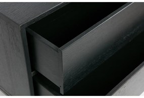 Comodă TV neagră din lemn de frasin 180x61x44 cm Silas – WOOOD