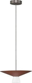Lustra LED suspendata BARIS Rust Brown 38cm