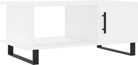 vidaXL Măsuță de cafea, alb, 90x50x40 cm, lemn prelucrat