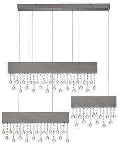 Lustra LED suspendata stil elegant CRISTA titan