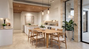 MAZZONI EXPORT LOUIS Bej Deschis/cadru Stejar Natural - SCAUN DIN LEMN TAPIȚAT PENTRU LIVING SUFRAGERIE BUCĂTĂRIE MODERN CLASSIC