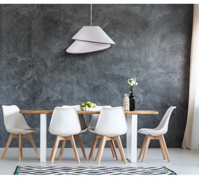 Lustră pe cablu Duolla COCO 1xE27/40W/230V d. 50 cm alb