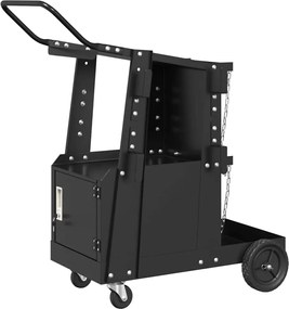 vidaXL Cărucior pentru sudură Negru 91 x 47 x 96 cm Oțel