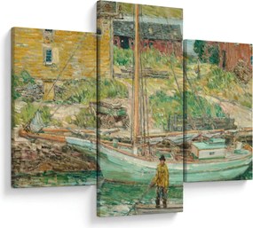 Tablou - Childe Hassam, Oyster Sloop, Cos Cob, reproducere (90x60 cm)