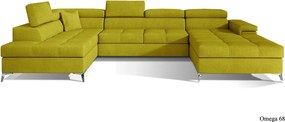 Colțar lemn masiv Formă U Extensibil Linde 345x202cm Personalizabil