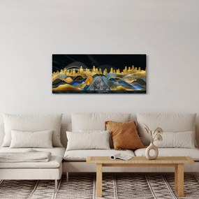 Tablou - Munții aurii (120x50 cm)