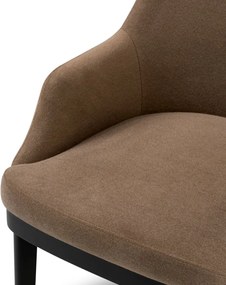 Scaun design LUX cu raft lateral Costa, Sabino brown