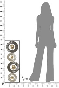 Decorațiune metalică pentru perete Mauro Ferretti Ring, 31 x 89,5 cm