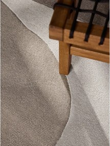 Covor bej țesut manual rotund din lână ø 160 cm Hackney Clarissa – Ted Baker