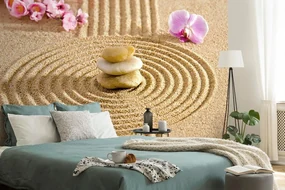 Fototapet gradină cu elementele Feng Shui
