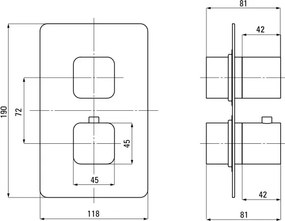 Therm Element extern, pentru BOX cu termostat Finisaj: Negru BXY_NECT