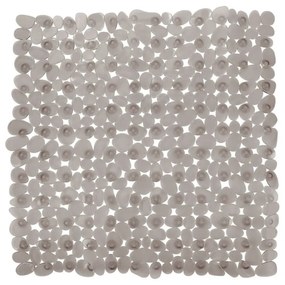 Covor baie anti-alunecare Wenko Paradise, 54 x 54 cm, gri deschis