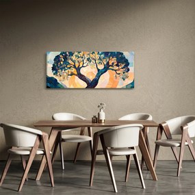 Tablou – Mozaic – soare și arbore II. (120x50 cm)