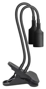 Lampă flexibilă de masă cu clemă pentru creșterea plantelor PLANTY 2xE27/30W/230V negru