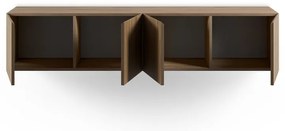 Comodă TV în culoare naturală cu aspect de lemn de stejar 180x38x35 cm Daroca – Marckeric