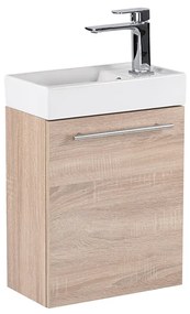 Mobilier de baie fantastic, cu lavoar, în culoarea stejarului Sonoma