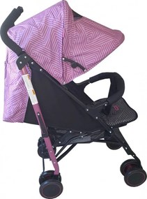 Carucior sport tip umbrela Baby Care™ PRO 803B , Spatar reglabil in 7 trepte, Pozitie somn, Amortizoare, Frana picior,Pliabil , Fucsia cu Imprimeu