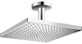 Palarie dus patrata cu brat dus vertical, culoare crom lucios Hansgrohe Raindance E 26250000 Crom lucios