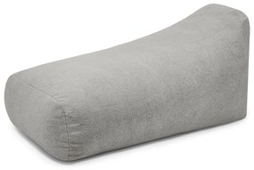 Fotoliu bean bag gri deschis cu tapițerie din țesătură bouclé Snug Long 140 – SLOWDOWN