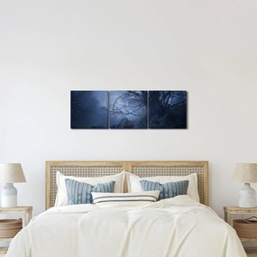 Tabloul pădurii întunecate (cu ceas) (90x30 cm)