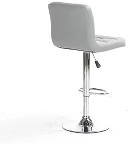 RESIGILAT-Scaun bar SIB 808, piele ecologica, Alb,