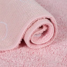 Covor pentru copii roz lavabil/țesut manual din bumbac 120x160 cm Polka Dots Pink – Lorena Canals