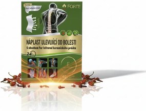 Plasture de încălzire cu capsaicină și pulbere ceramică cu infraroșu îndepărtat 12x18cm