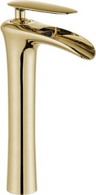 Mexen Lyra baterie înaltă pentru chiuvetă, aurie - 745310-50