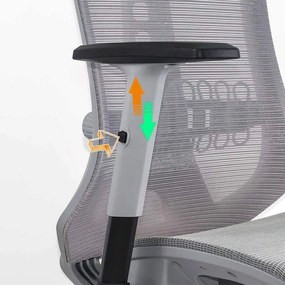 Scaun ergonomic SYYT 9510, spătar înalt și bază metalică