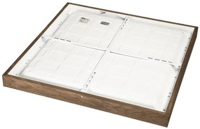 Brilagi-LED Corp de iluminat pentru baie WOODY FRAME LED/40W/230V 60x60 cm IP44 stejar/nuc