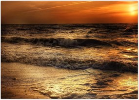 Tablou - Valuri la mal (70x50 cm)