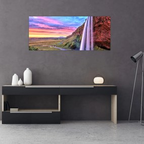 Tablou - Cascada Seljalandsfoss (120x50 cm)